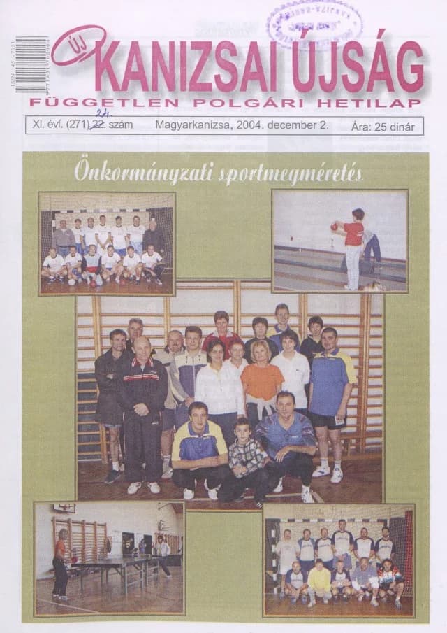 Új Kanizsai Újság, 11. évf. 2004. december 2. 24. sz.