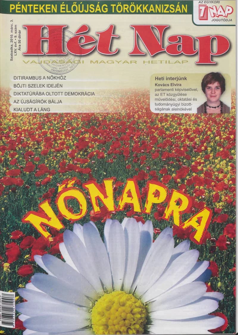 7 Nap, 65. évf. 2010. március 3. 9. sz.