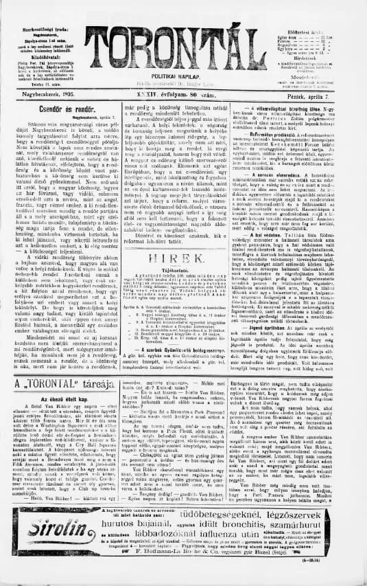 Torontál, 34. évf. 1905. április 7. 80. sz.