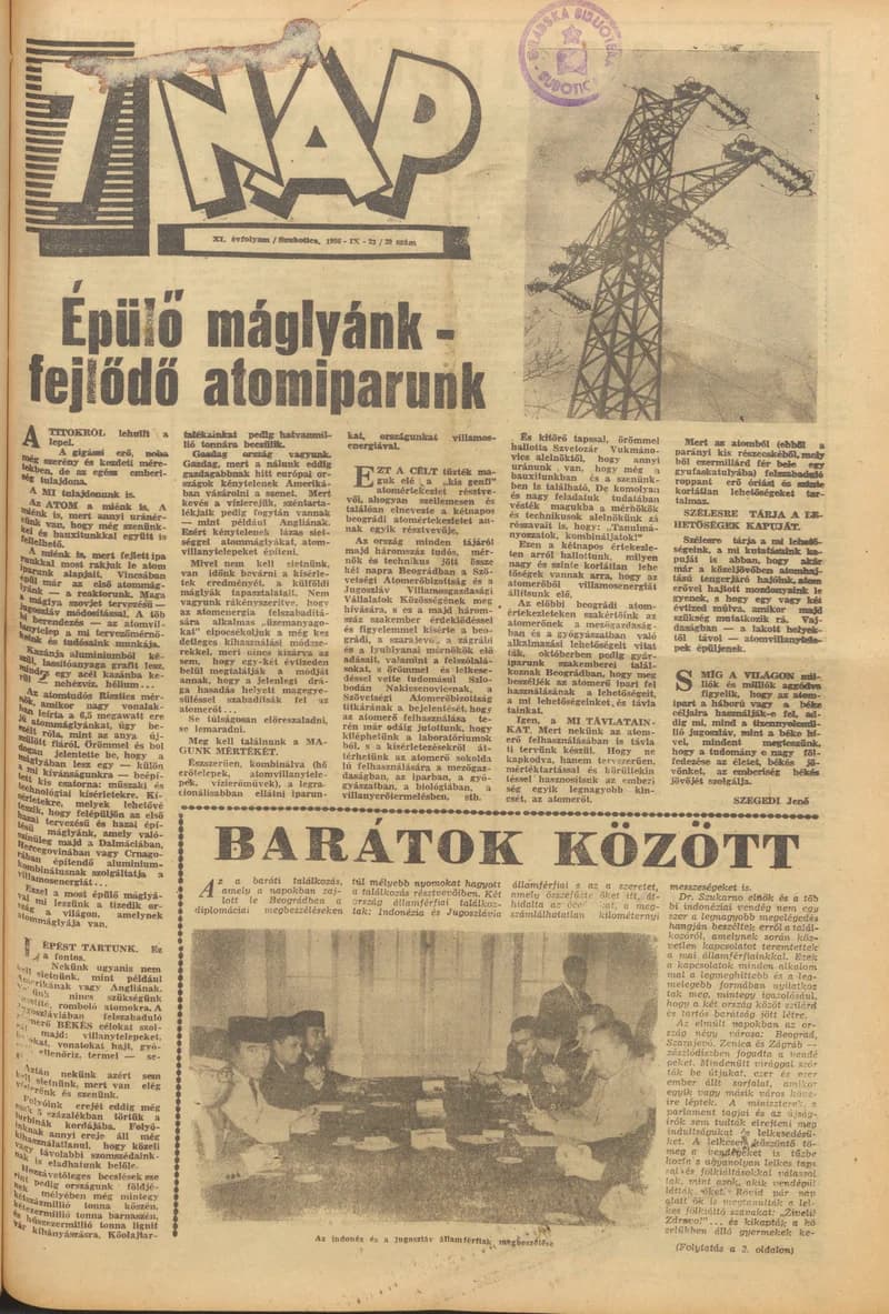 7 Nap, 11. évf. 1956. szeptember 23. 39. sz.