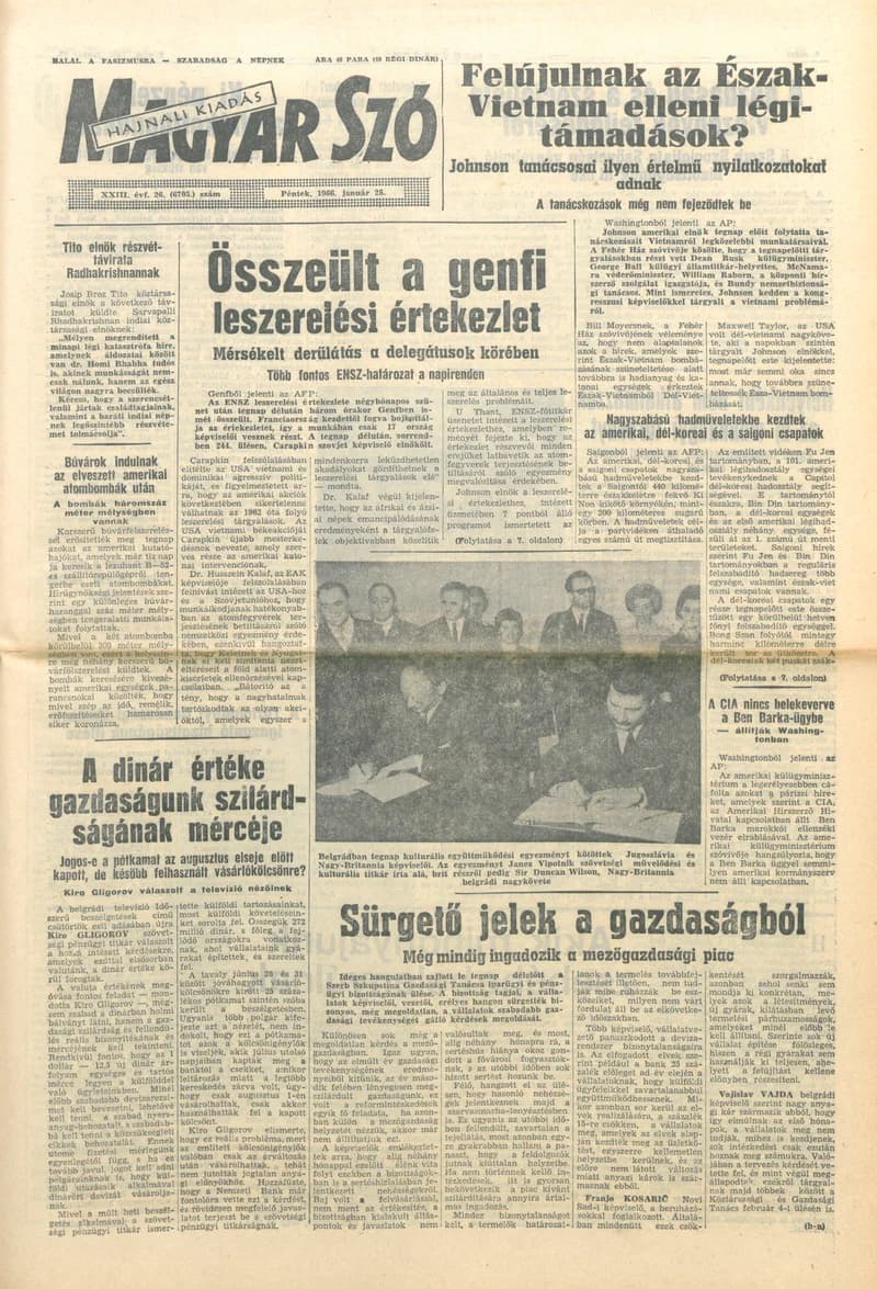 Magyar Szó, 23. évf. 1966. január 28. 26. sz.