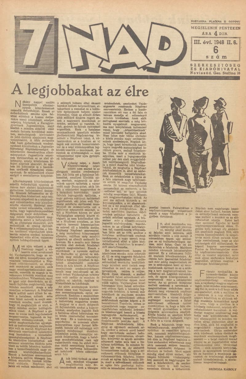 7 Nap, 3. évf. 1948. február 6. 6. sz. 1–10. oldal