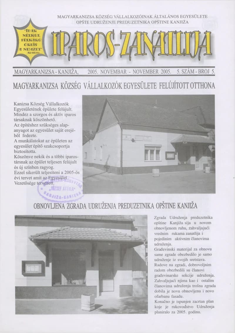 Iparos-Zanatlija 2005. november. 5. sz.