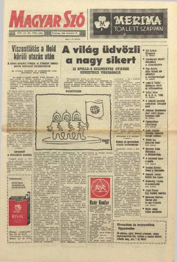 Magyar Szó, 25. évf. 1968. december 29. 358. sz. 1–32. oldal