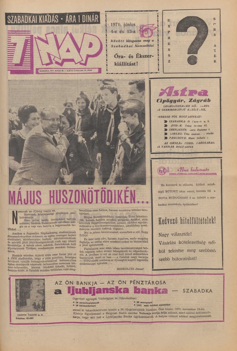 7 Nap, 26. évf. 1971. május 28. 23. sz. 1–28. oldal