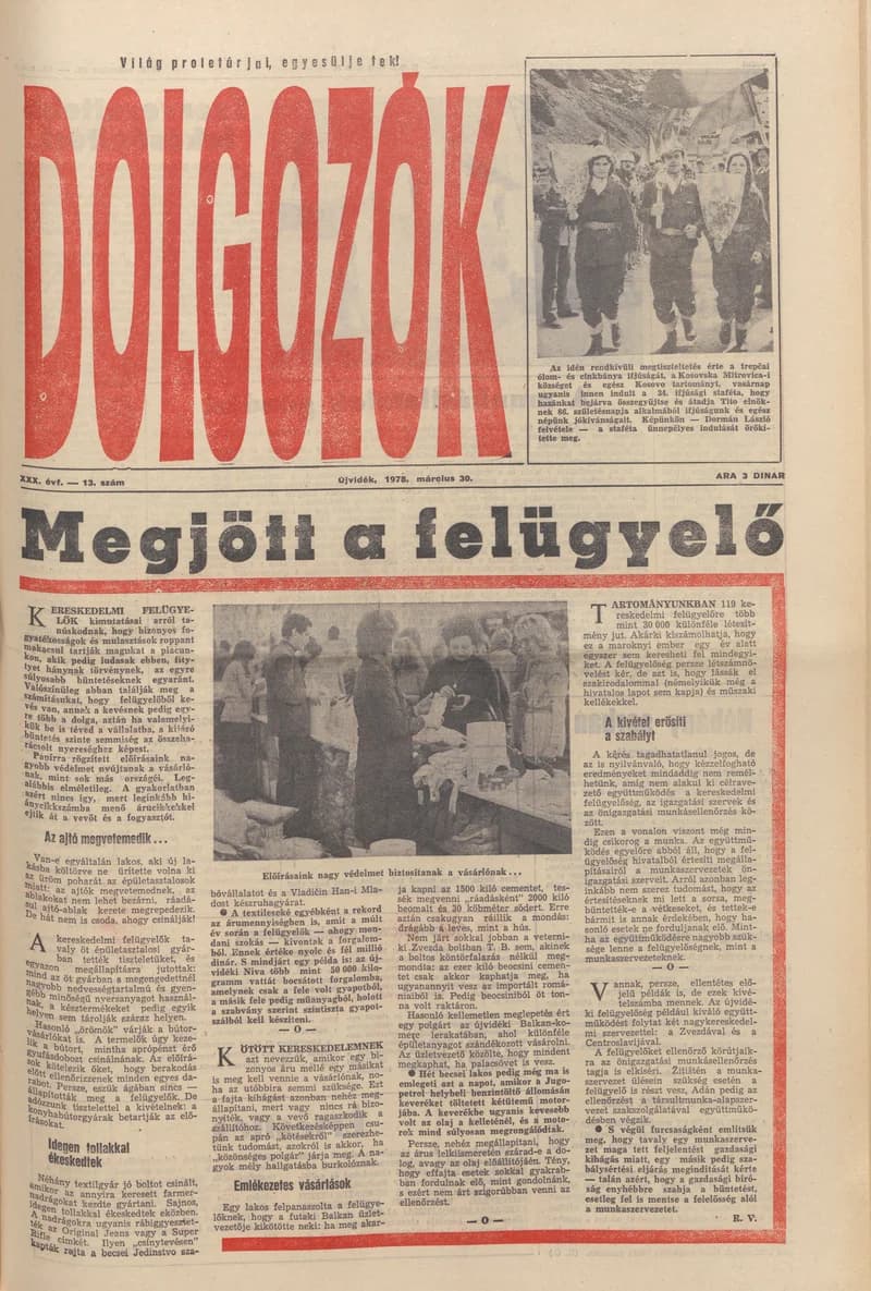 Dolgozók, 32. évf. 1978. március 30. 13. sz.