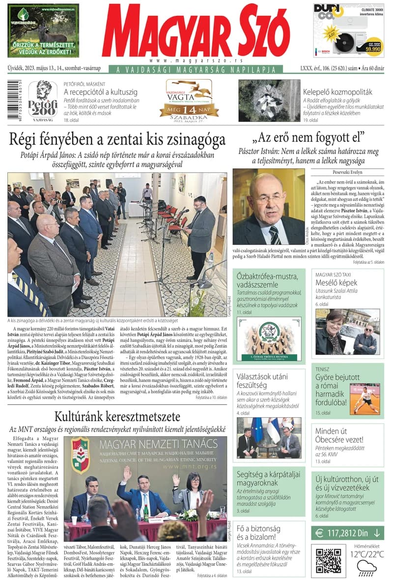 Magyar Szó, 80. évf. 2023. május 13. – 14. 106. sz. 1–32. oldal