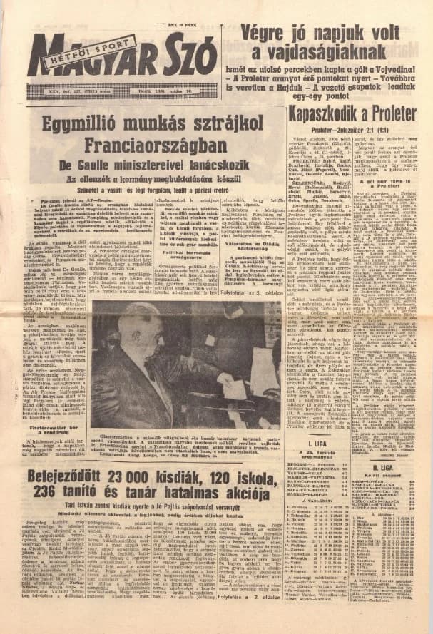 Magyar Szó, 25. évf. 1968. május 20. 137. sz. 1–16. oldal