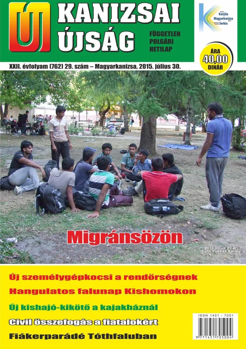 Új Kanizsai Újság, 22. évf. 2015. július 30. 29. sz.