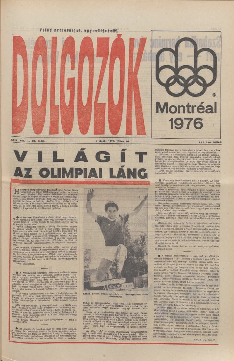 Dolgozók, 30. évf. 1976. július 16. 28. sz.