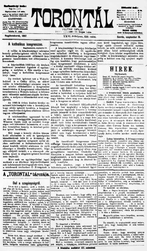 Torontál, 26. évf. 1897. szeptember 15. 210. sz.