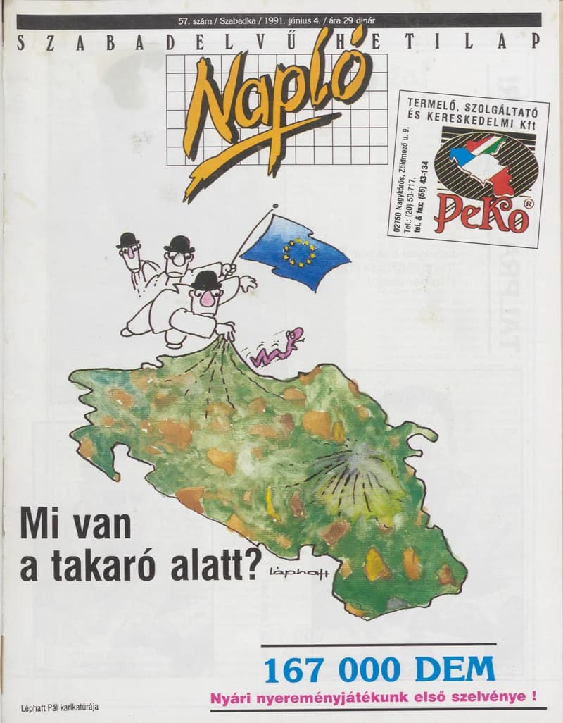 Napló - Szabadelvű hetilap, 2. évf. 1991. június 4. 57. sz.