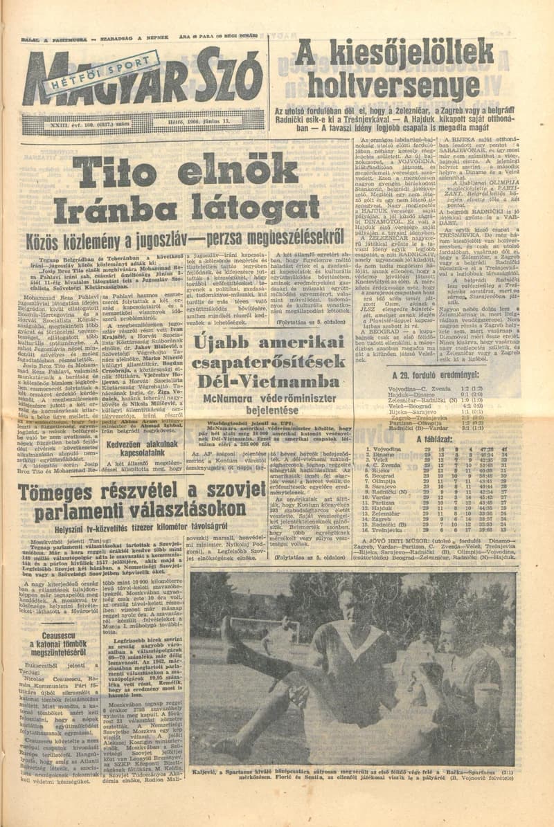 Magyar Szó, 23. évf. 1966. június 13. 160. sz.