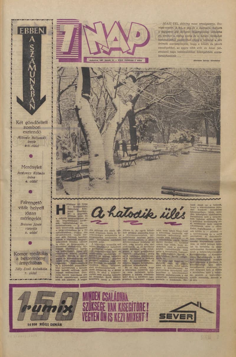 7 Nap, 22. évf. 1967. január 13. 3. sz. 1–20. oldal