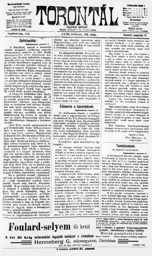 Torontál, 27. évf. 1898. augusztus 13. 184. sz.