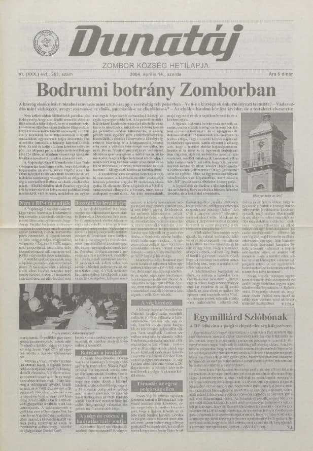 Dunatáj, 6. évf. 2004. április 14. 262. sz.