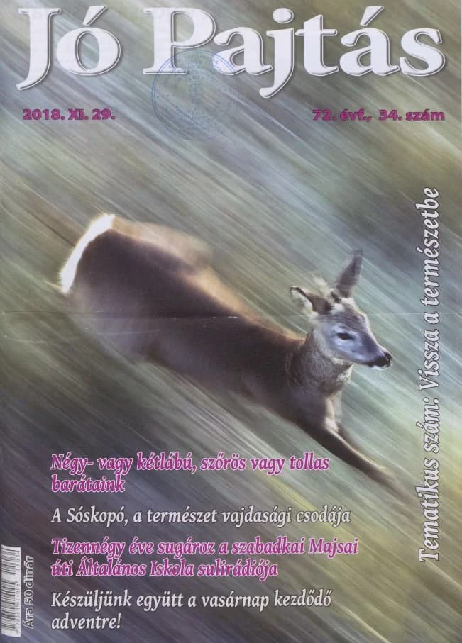 Jó Pajtás, 72. évf. 2018. november 29. 34. sz.