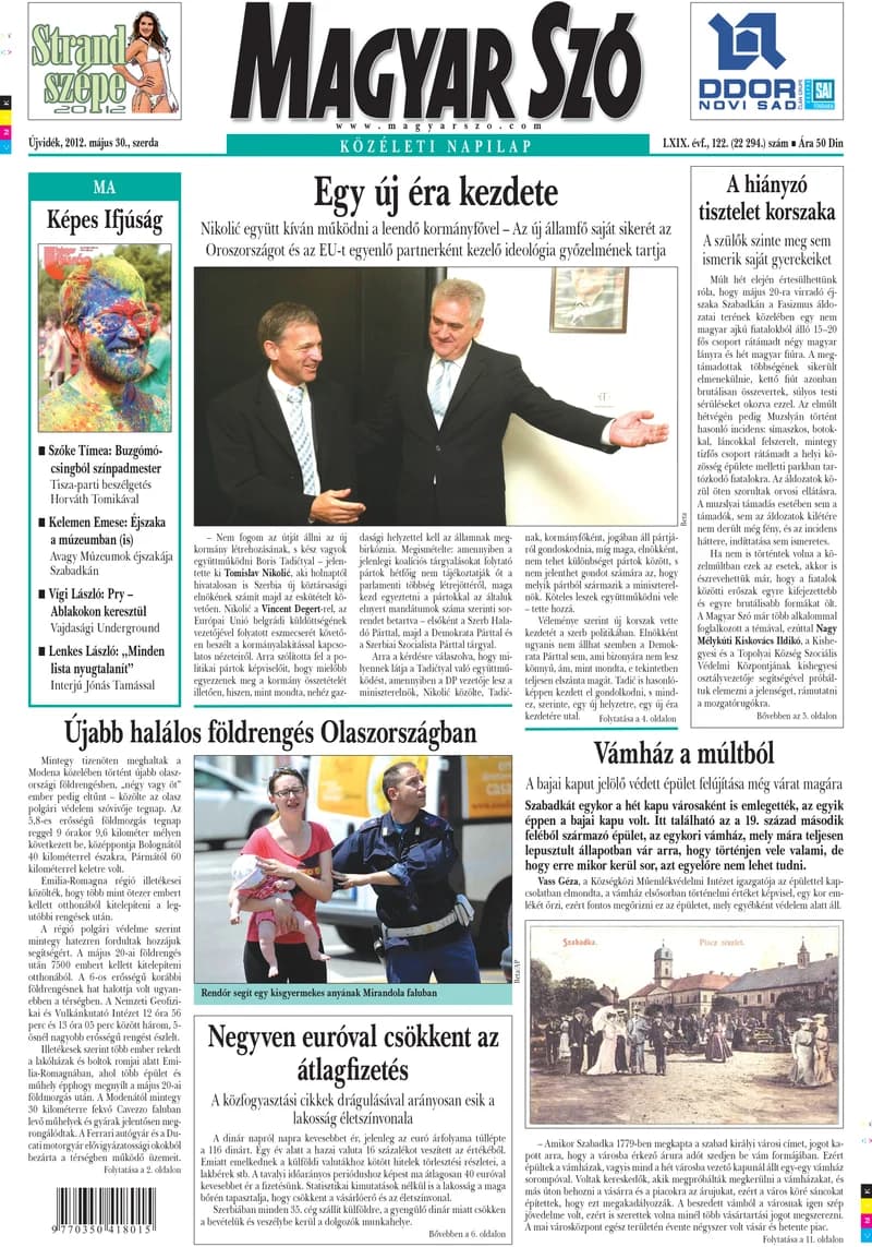 Magyar Szó, 69. évf. 2012. május 30. 122. sz. 1–20. oldal