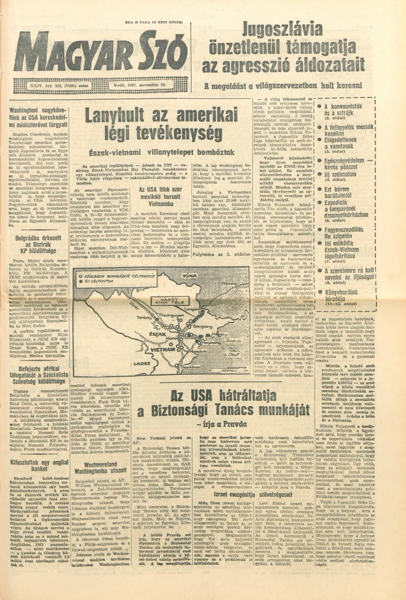 Magyar Szó, 24. évf. 1967. november 14. 314. sz. 1–16. oldal