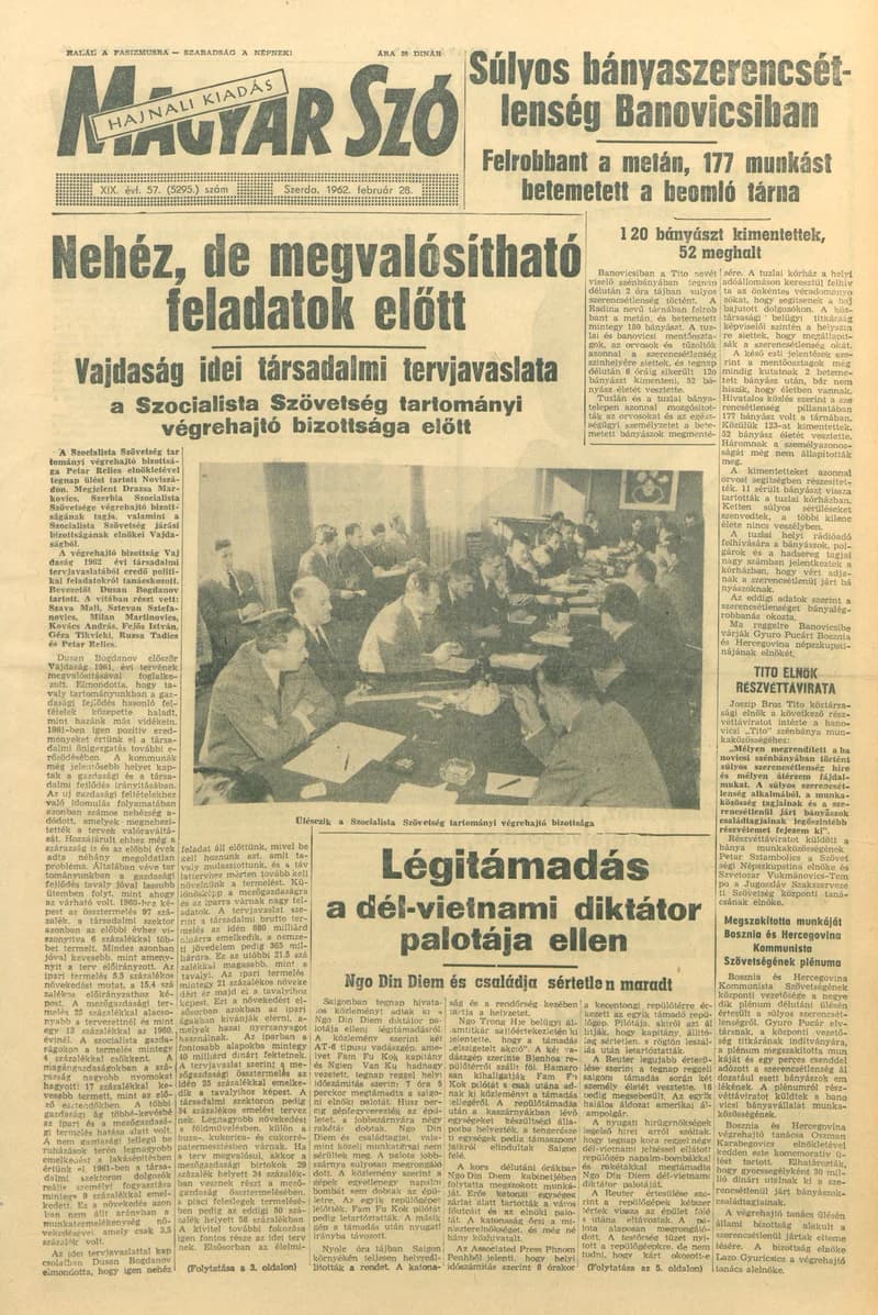 Magyar Szó, 19. évf. 1962. február 28. 57. sz. 1–14. oldal