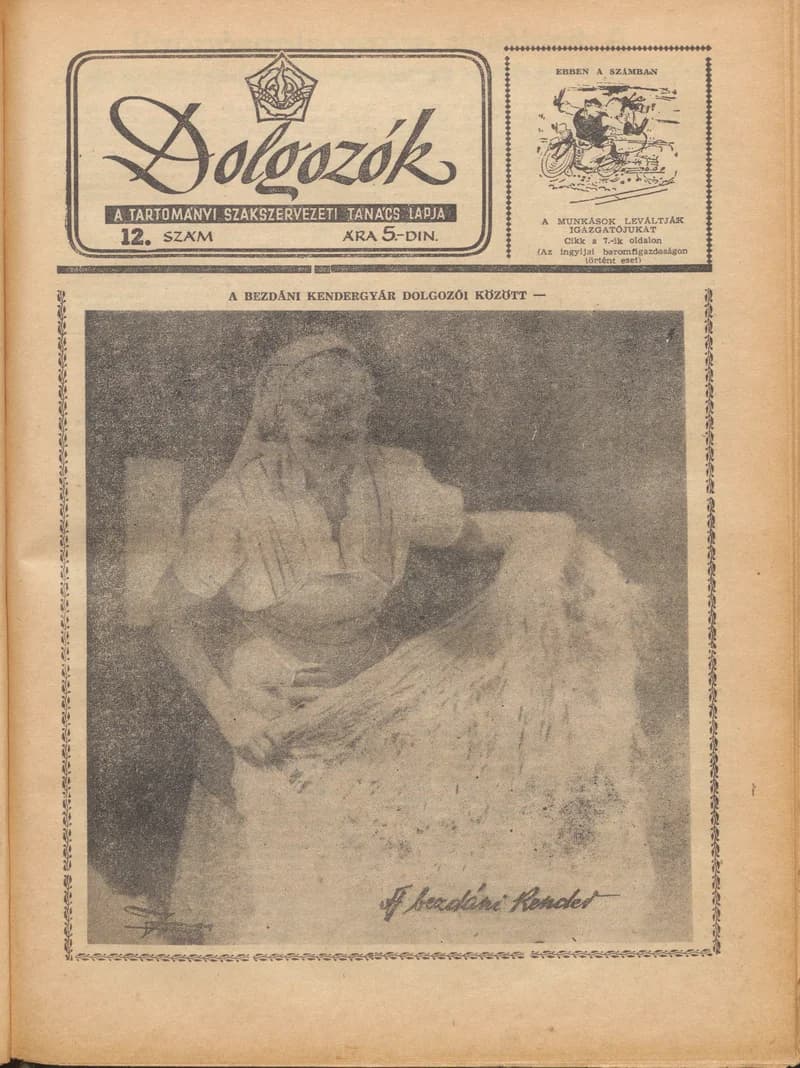 Dolgozók, 6. évf. 1952. szeptember 9. 13. sz.