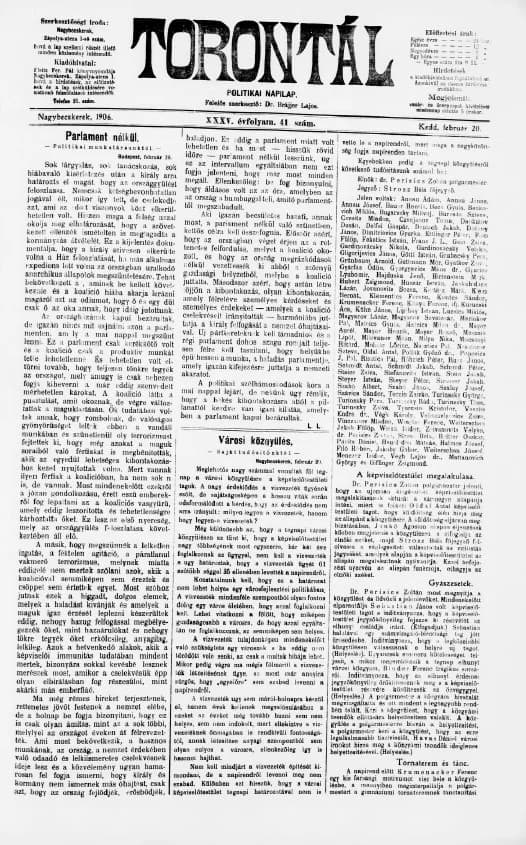 Torontál, 35. évf. 1906. február 20. 41. sz.