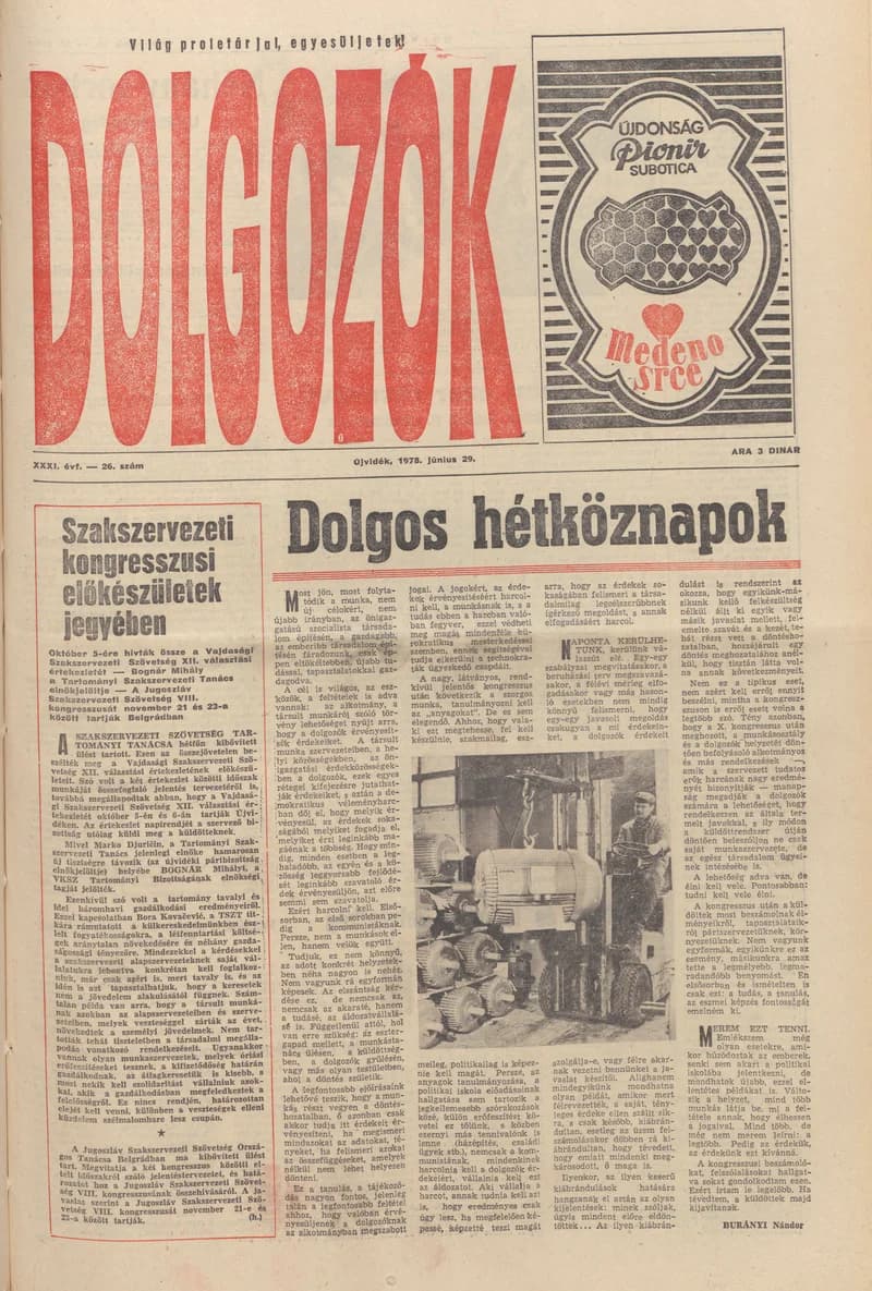 Dolgozók, 32. évf. 1978. június 29. 26. sz.
