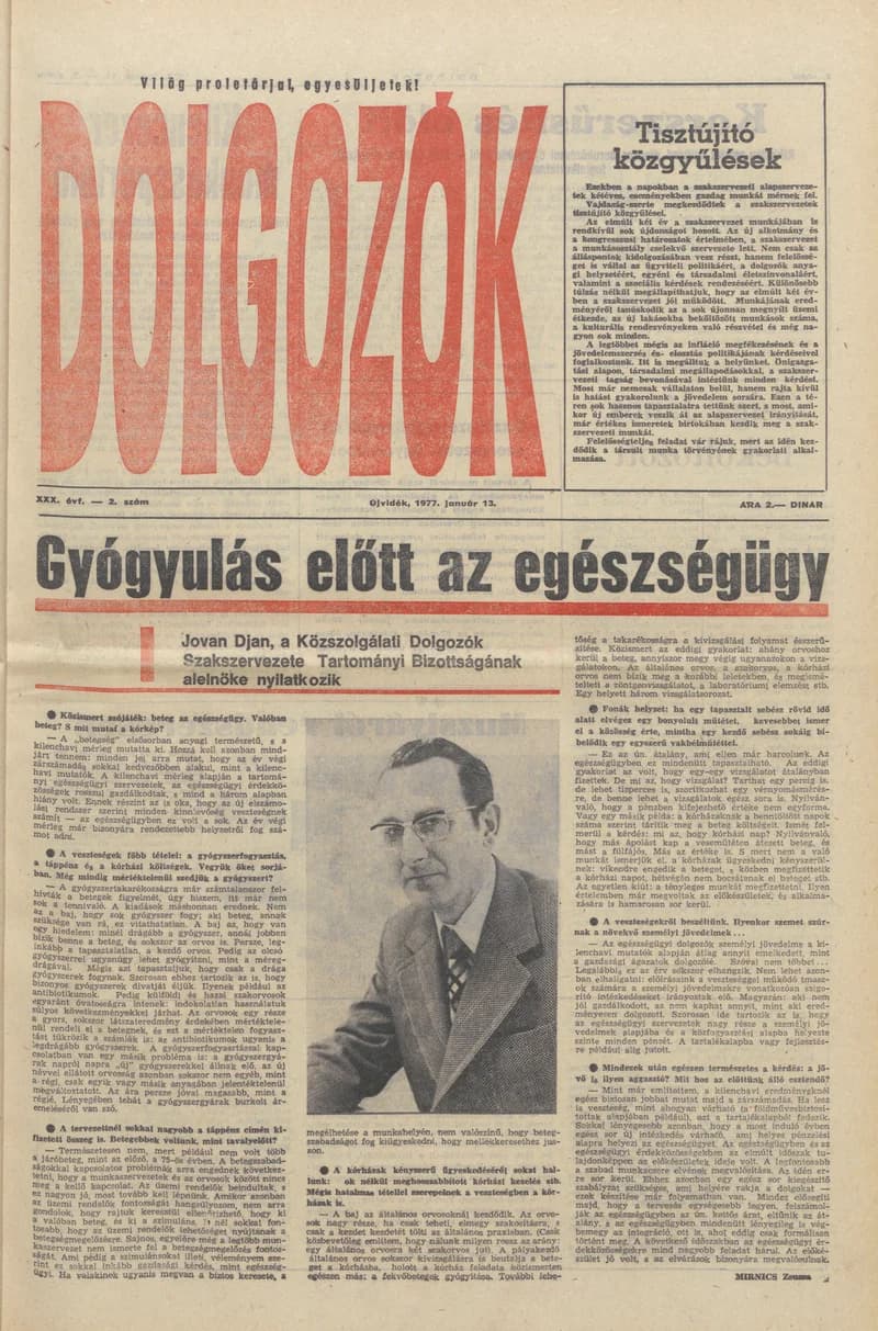 Dolgozók, 31. évf. 1977. január 13. 2. sz.