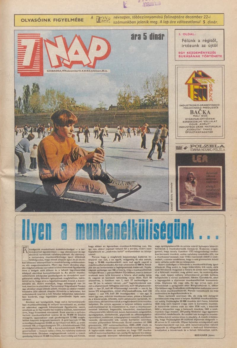 7 Nap, 33. évf. 1978. december 15. 50. sz. 1–24. oldal