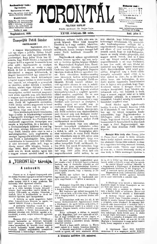 Torontál, 28. évf. 1899. július 11. 156. sz.