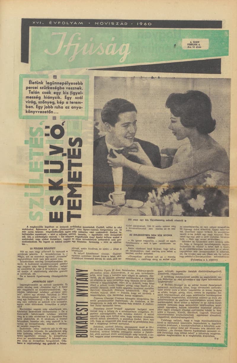 Ifjúság, 16. évf. 1960. február 4. 6. sz.