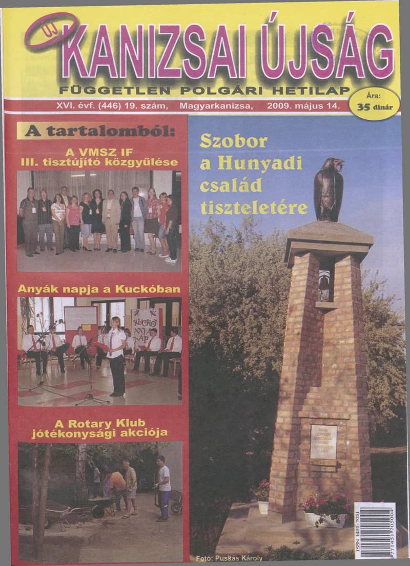 Új Kanizsai Újság, 16. évf. 2009. május 14. 19. sz.