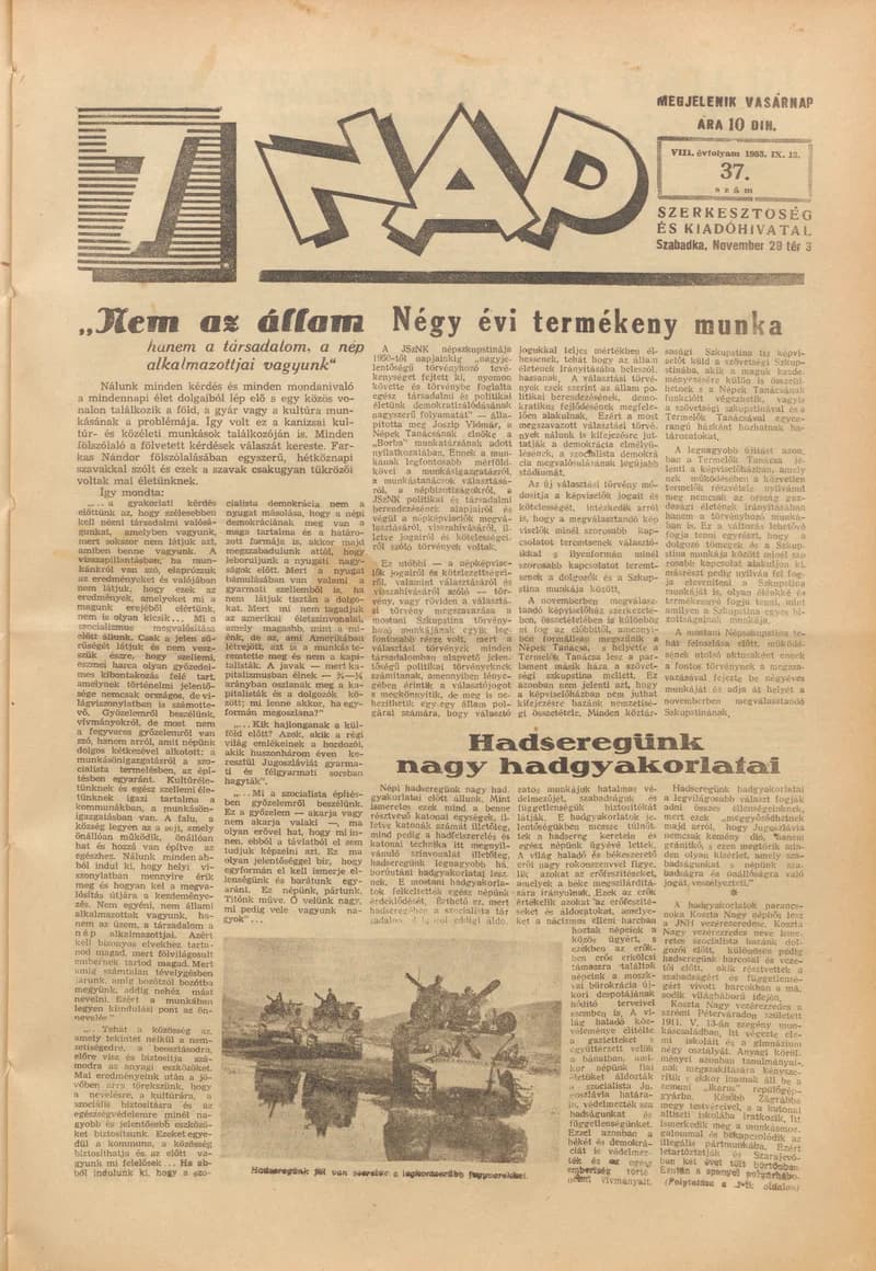 7 Nap, 8. évf. 1953. augusztus 13. 37. sz. 1–16. oldal