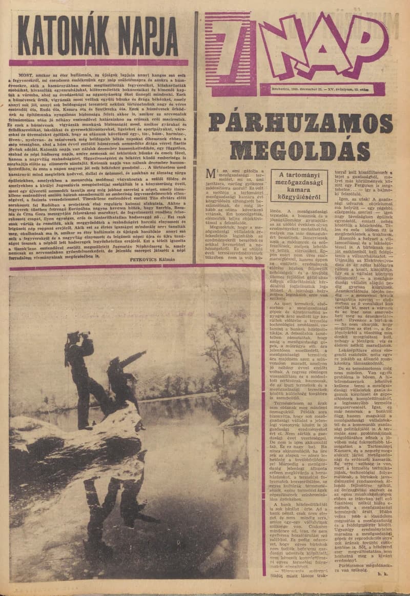 7 Nap, 15. évf. 1960. december 23. 52. sz.