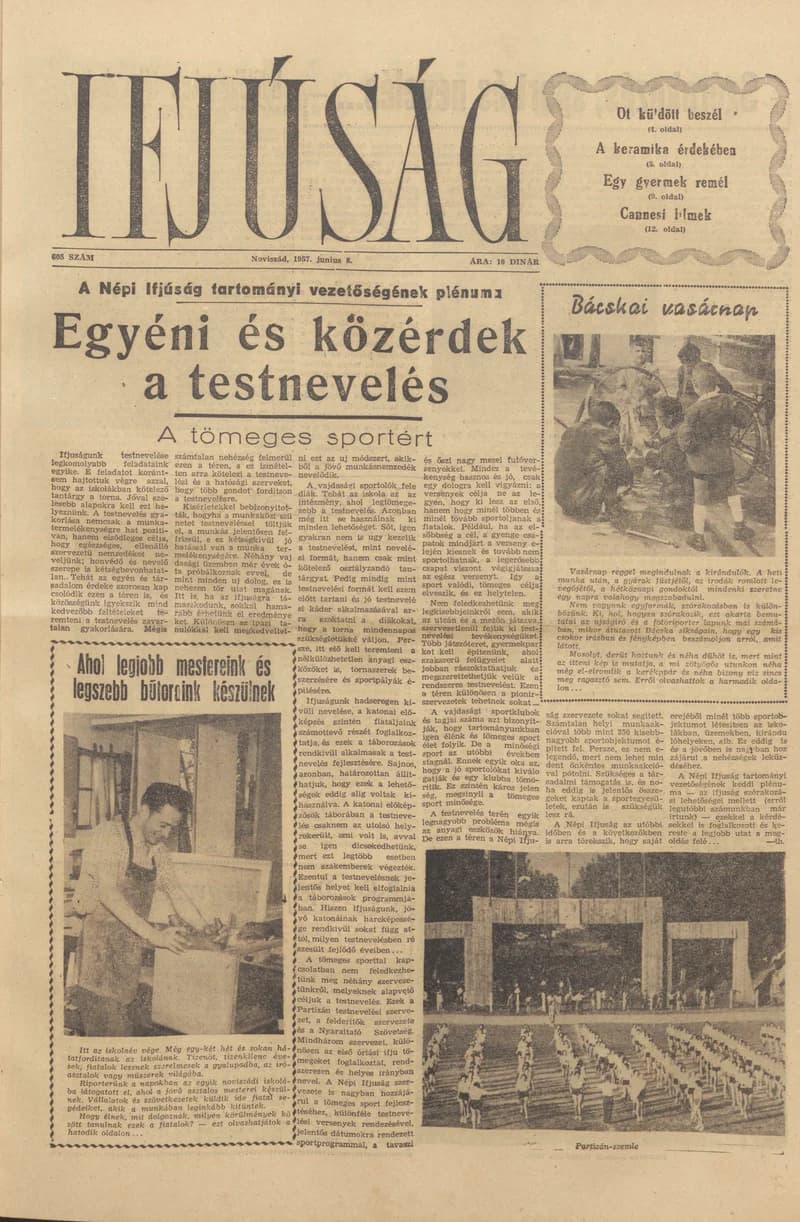 Ifjúság, 13. évf. 1957. június 8. 605. sz.