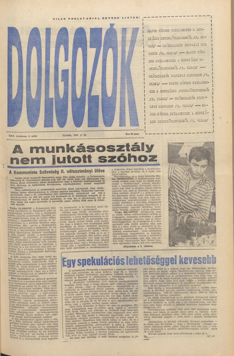 Dolgozók, 26. évf. 1972. január 28. 4. sz.