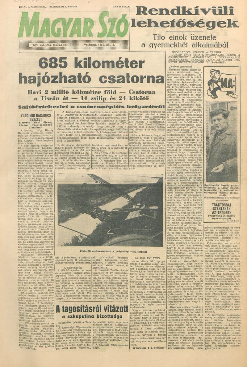 Magyar Szó, 16. évf. 1959. október 4. 234. sz. 1–26. oldal