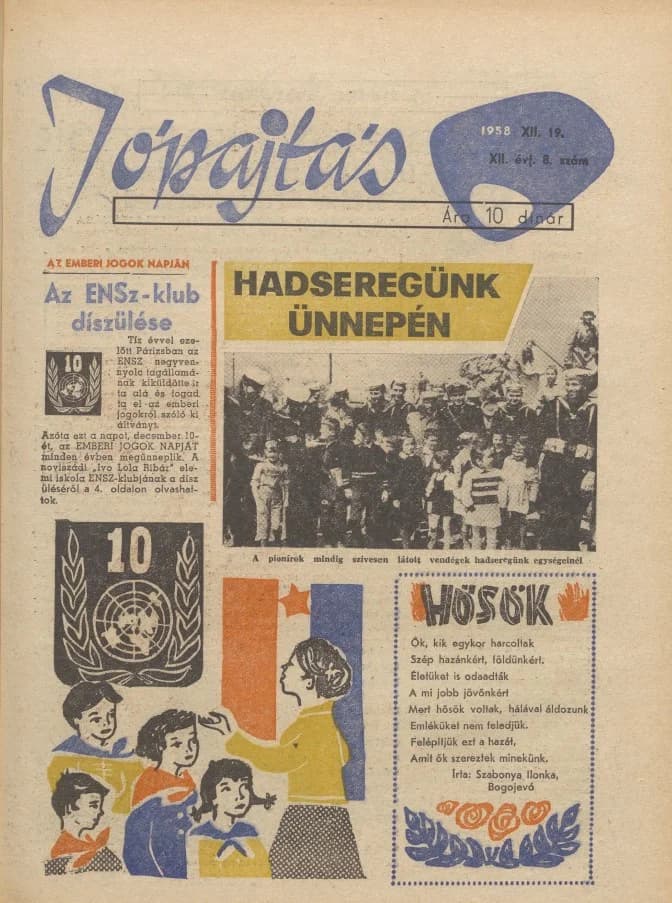 Jó Pajtás, 12. évf. 1958. december 19. 8. sz.