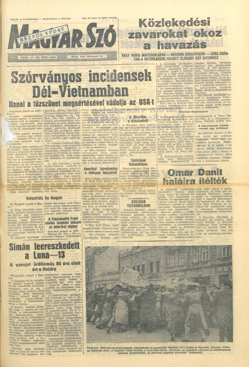 Magyar Szó, 23. évf. 1966. december 26. 353. sz.
