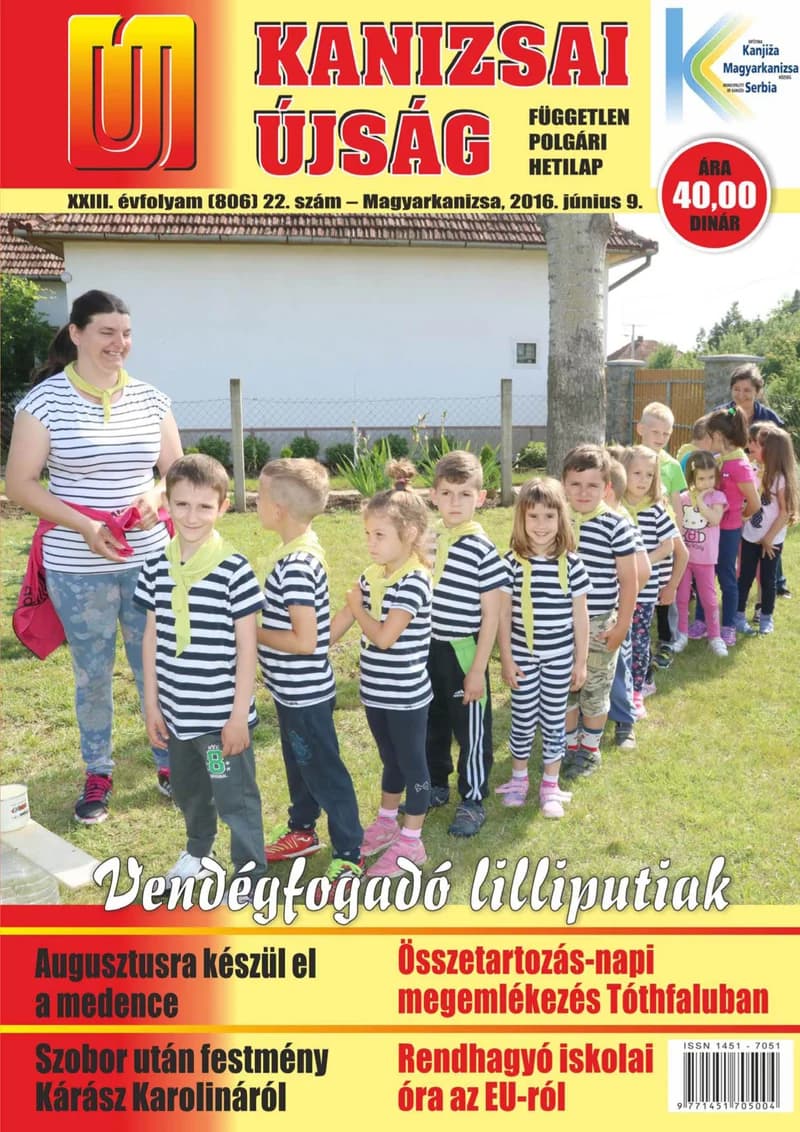 Új Kanizsai Újság, 23. évf. 2016. június 9. 22. sz.