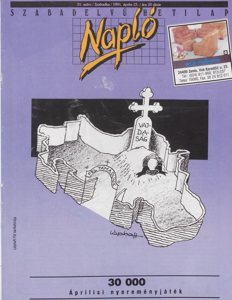 Napló - Szabadelvű hetilap, 2. évf. 1991. április 23. 51. sz.