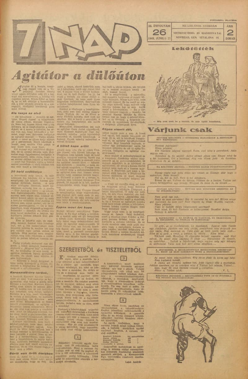 7 Nap, 3. évf. 1948. június 23. 26. sz. 1–4. oldal