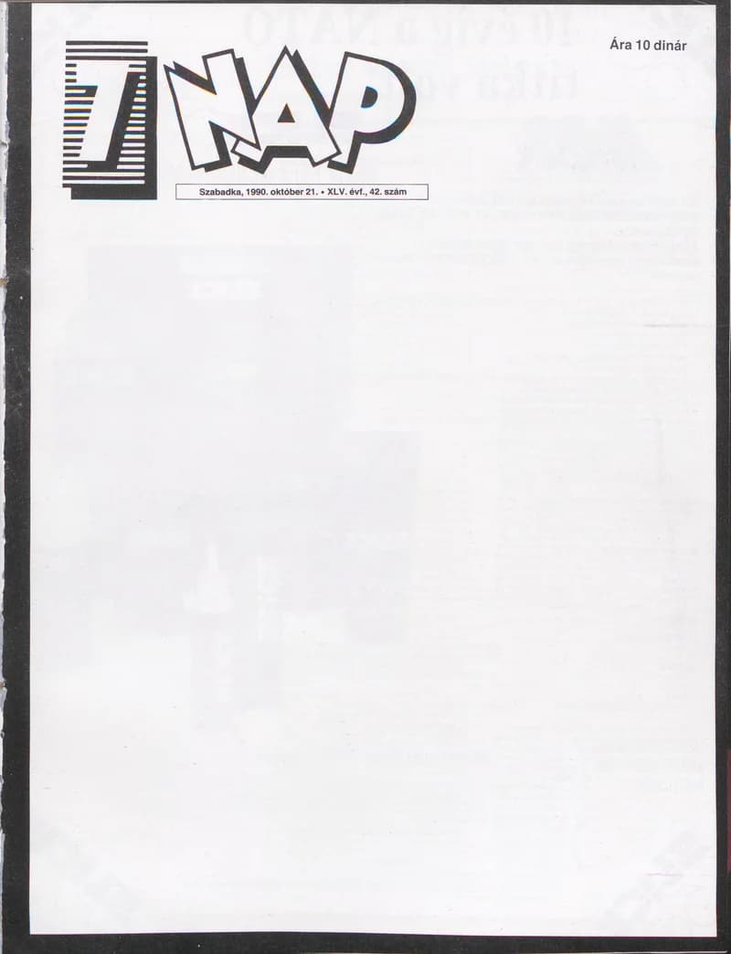 7 Nap, 45. évf. 1990. október 21. 42. sz. 1–68. oldal