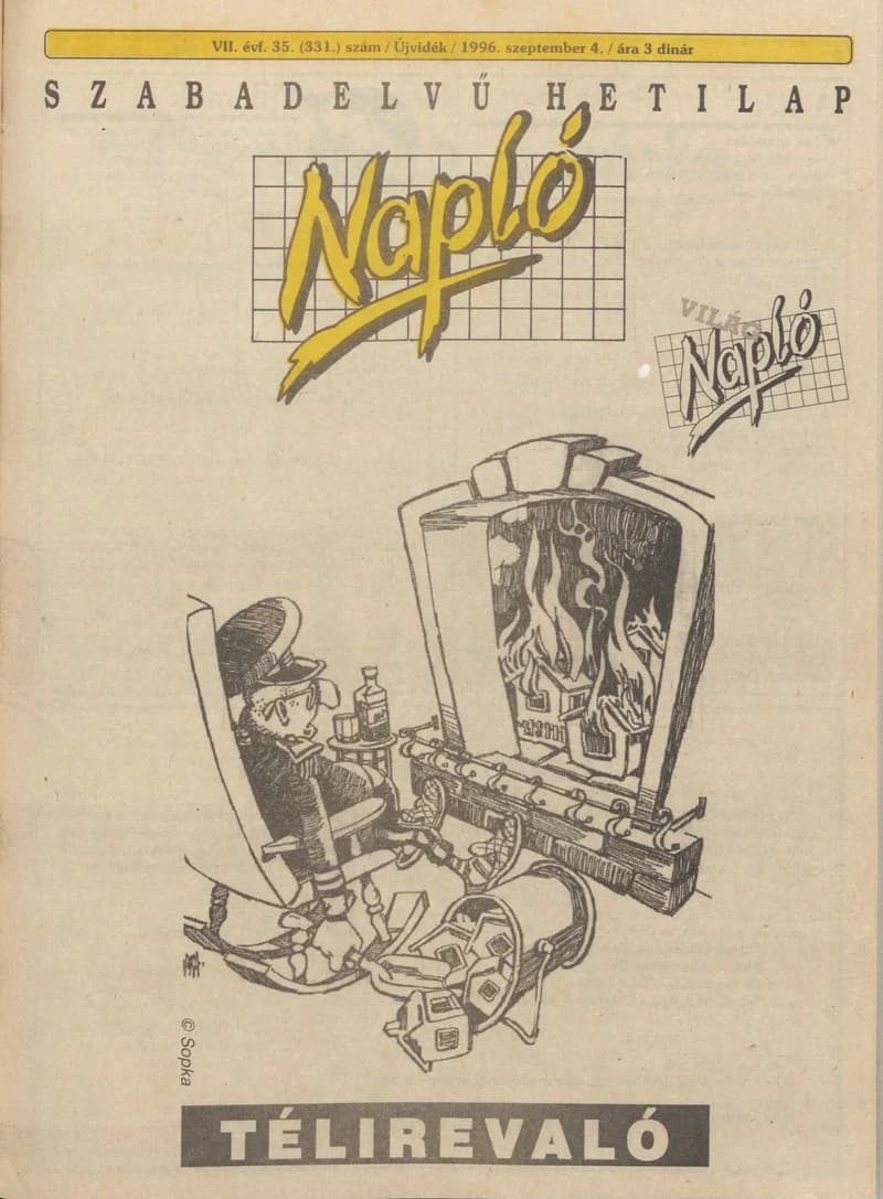 Napló - Szabadelvű hetilap, 7. évf. 1996. szeptember 4. 331. sz.