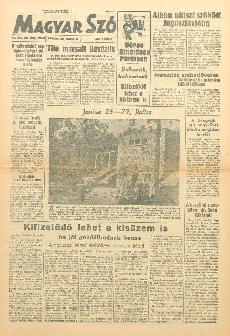 Magyar Szó, 9. évf. 1952. május 30. 128. sz. 1–6. oldal