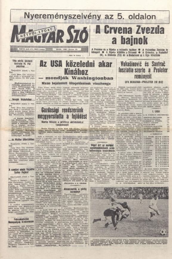 Magyar Szó, 26. évf. 1969. június 30. 177. sz. 1–14. oldal