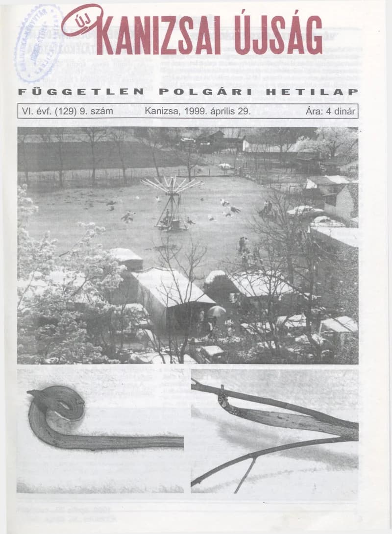 Új Kanizsai Újság, 6. évf. 1999. április 29. 9. sz.