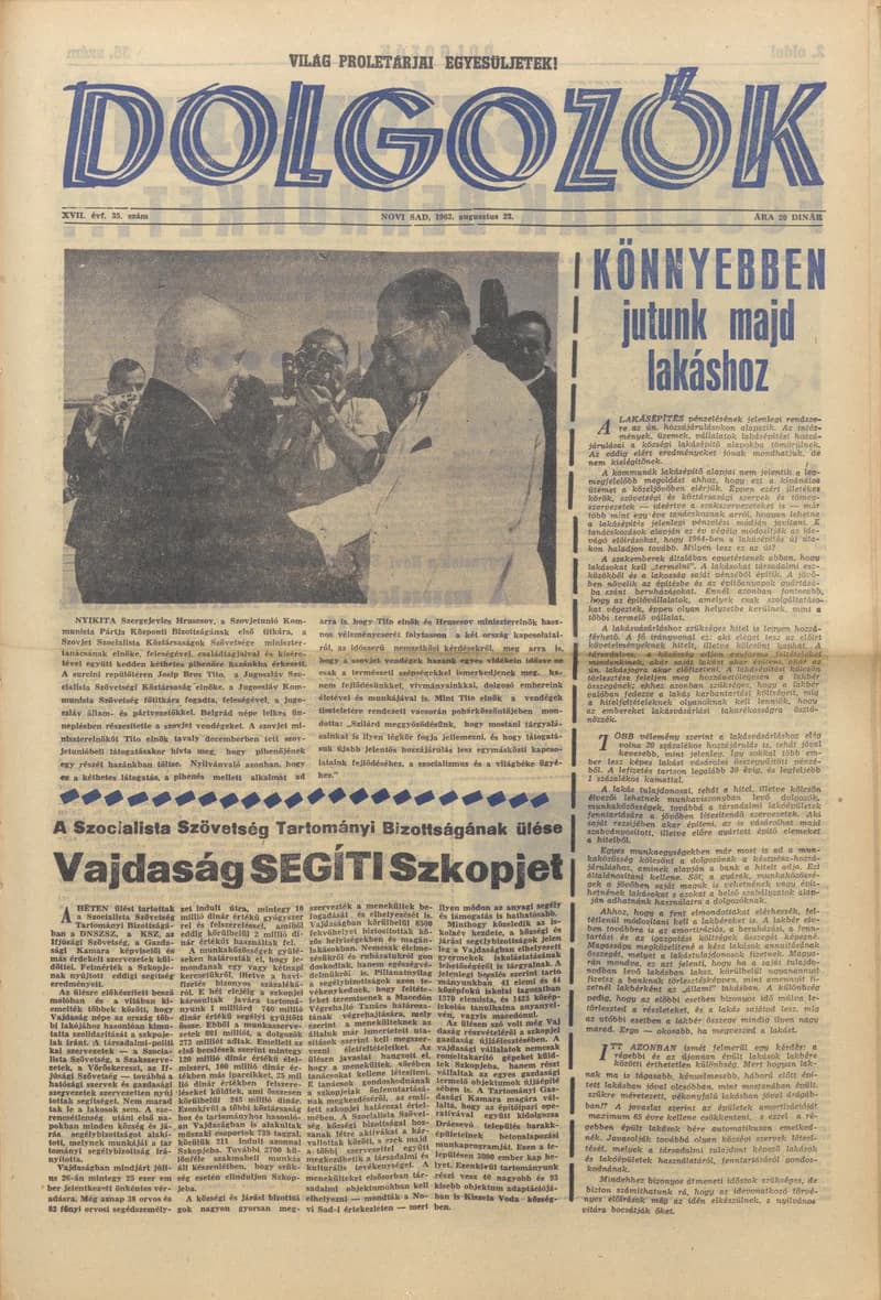 Dolgozók, 17. évf. 1963. augusztus 23. 35. sz.
