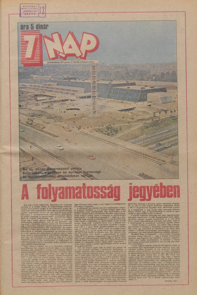 7 Nap, 32. évf. 1977. június 17. 24. sz. 1–24. oldal