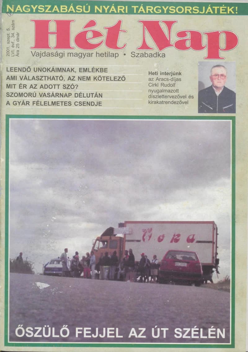7 Nap, 56. évf. 2001. szeptember 5. 34. sz. 1–68. oldal